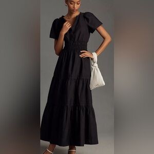 Anthropologie The Somerset Maxi Dress, Black